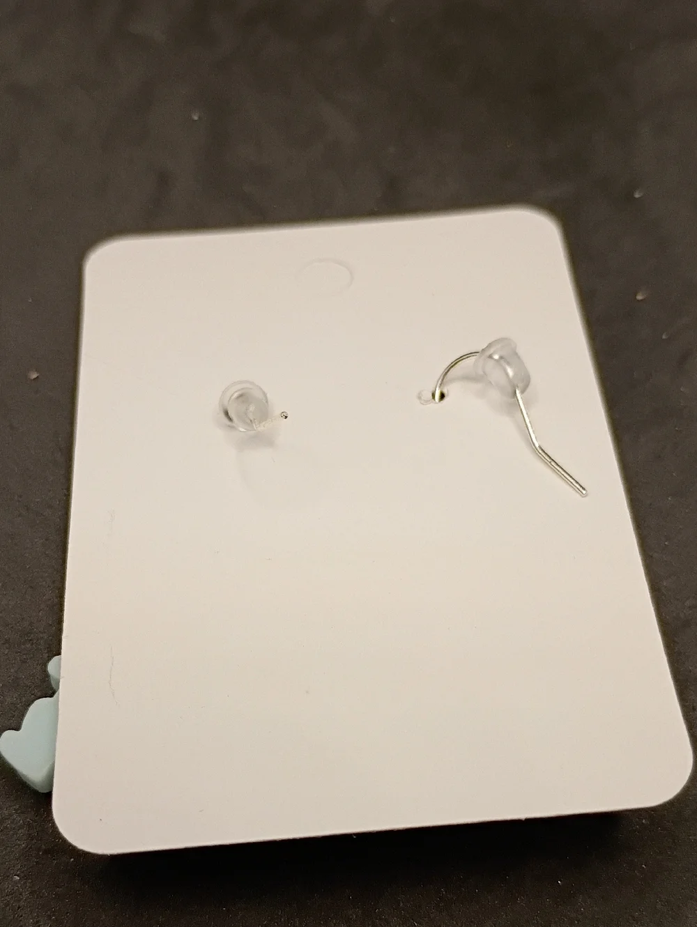 Hand Crafted Blue & Pink Dinosaur Drop Earrings for Kids - Picture 2 of 2